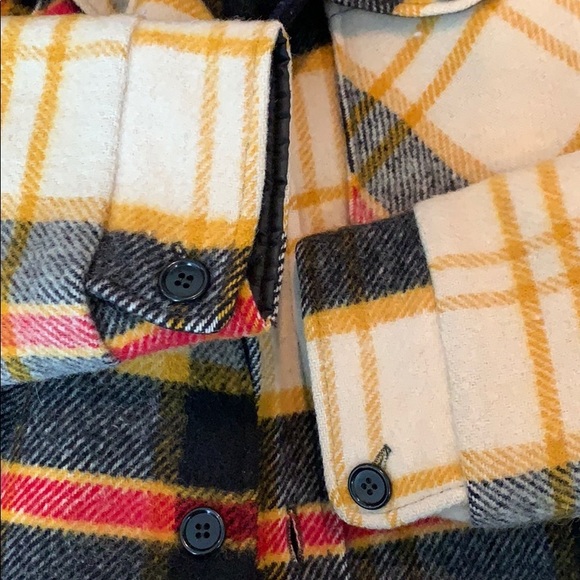 WOOLRICH Vintage Wool Sherpa Fleece Shirt Jacket - Picture 8 of 9